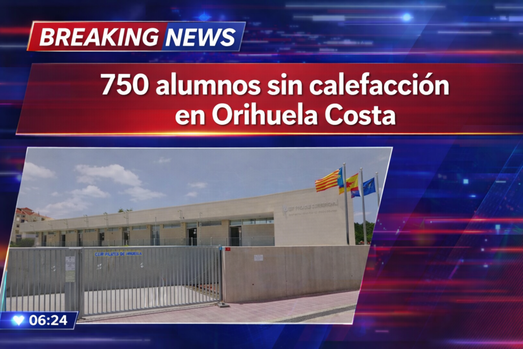 alumnos sin calefaccion en orihuela costa